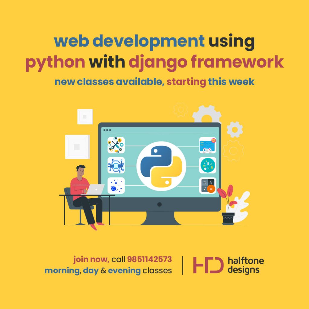 Python With Django Halftone Designs